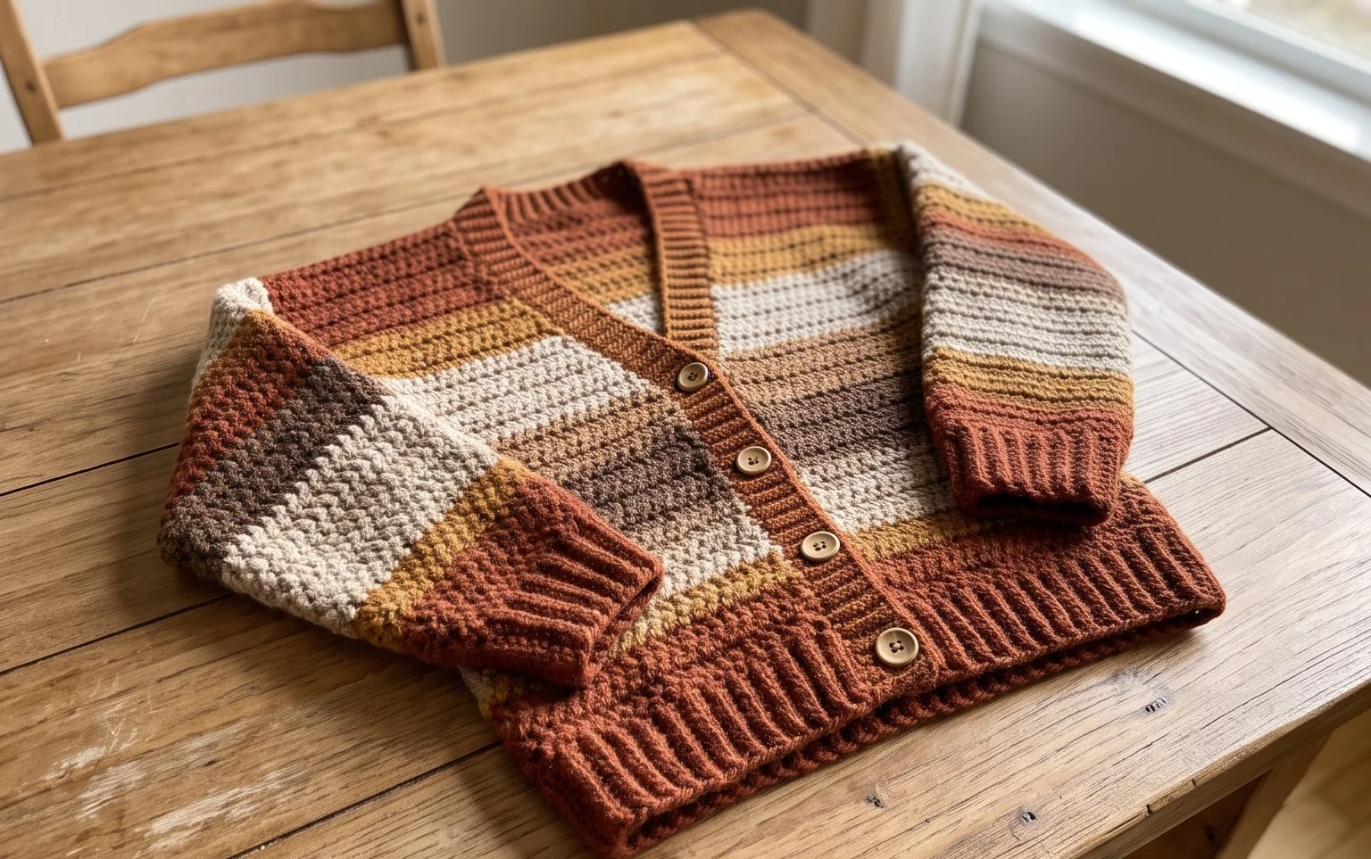Riverbed Cardigan Junior: Easy Free Crochet Pattern