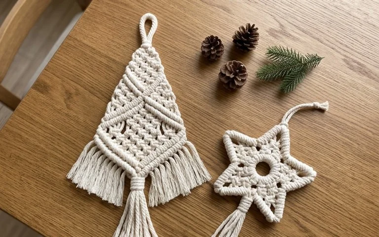 18 Gorgeous DIY Macrame Christmas Decorations by Soulful Notions | Macrame for Beginners