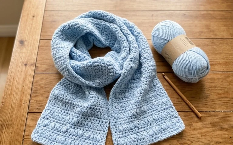 Simple Elegant Crochet Scarf Free Pattern for Beginners