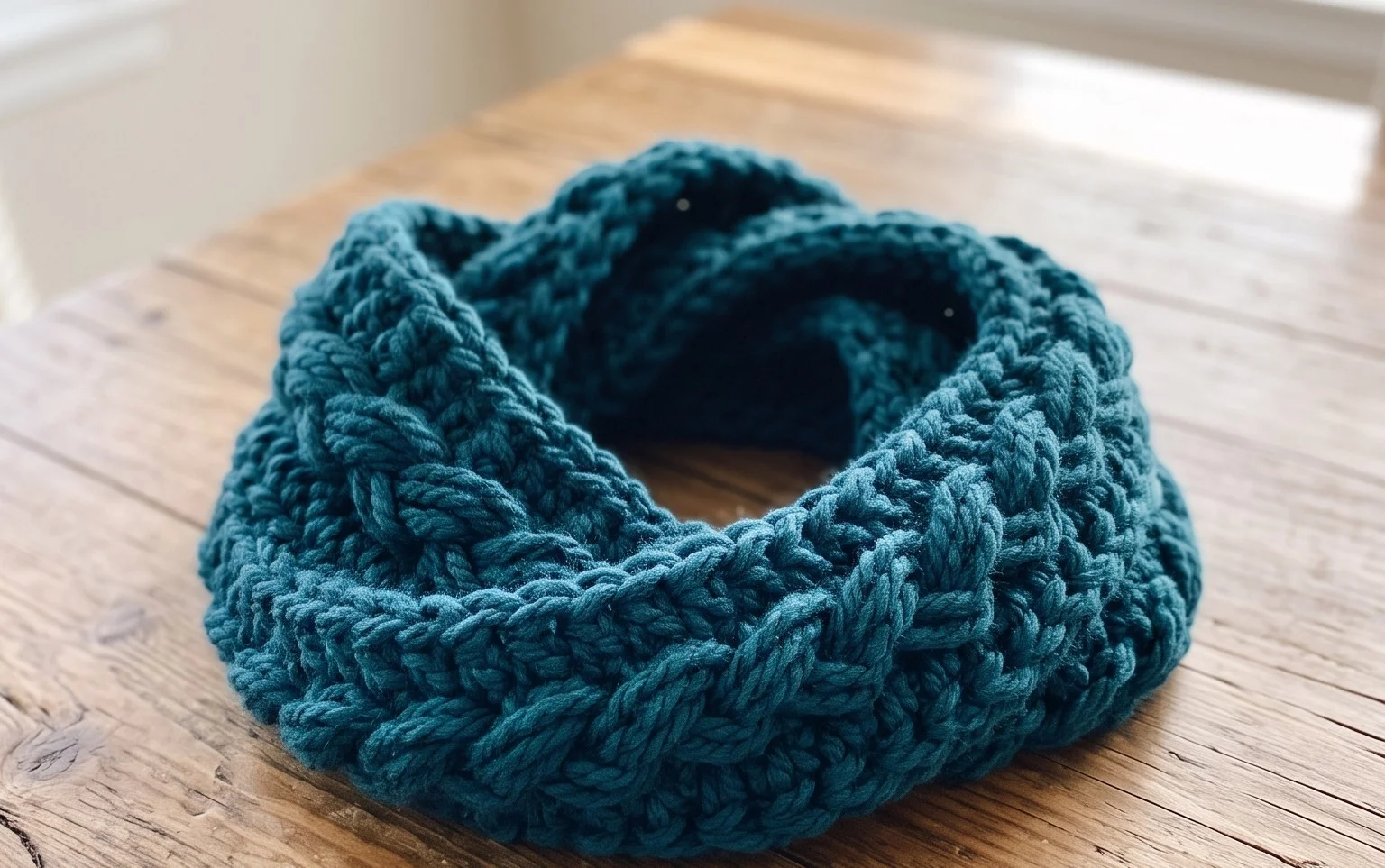 Easy Crochet Braid Scarf Cowl Pattern: Free Step-by-Step