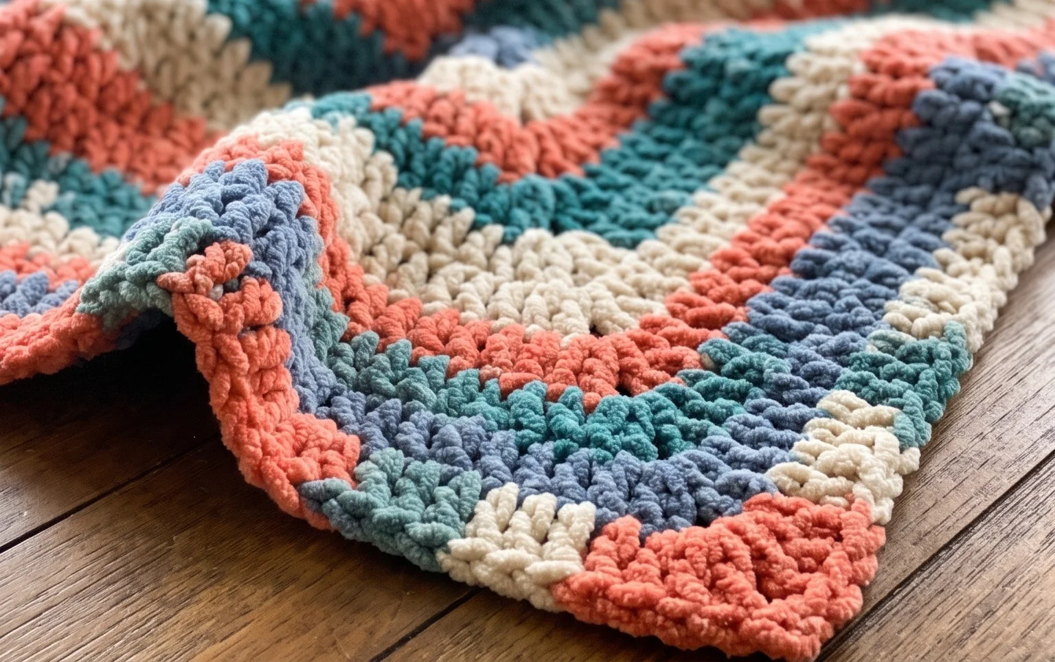 The Easiest Crochet Blanket Pattern for Beginners!